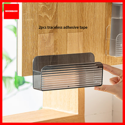 Wall Mount Storage Organizer Makeup Mask Lipstick Clear Storage Box Holder No Drilling Hang Walls Doors for Cabinet Bathroom Bedroom