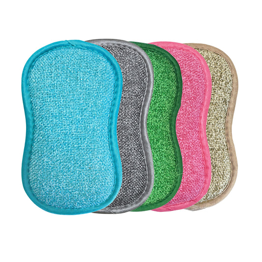 (5pcs) Magic scrub dish towel dishwashing antibacterial sponge