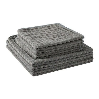 (4pcs) Kitchen Towel Anti-Grease Waffle Fiber Cleaning Cloths