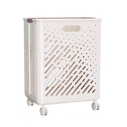 Foldable Laundry Basket with Handles Wheels