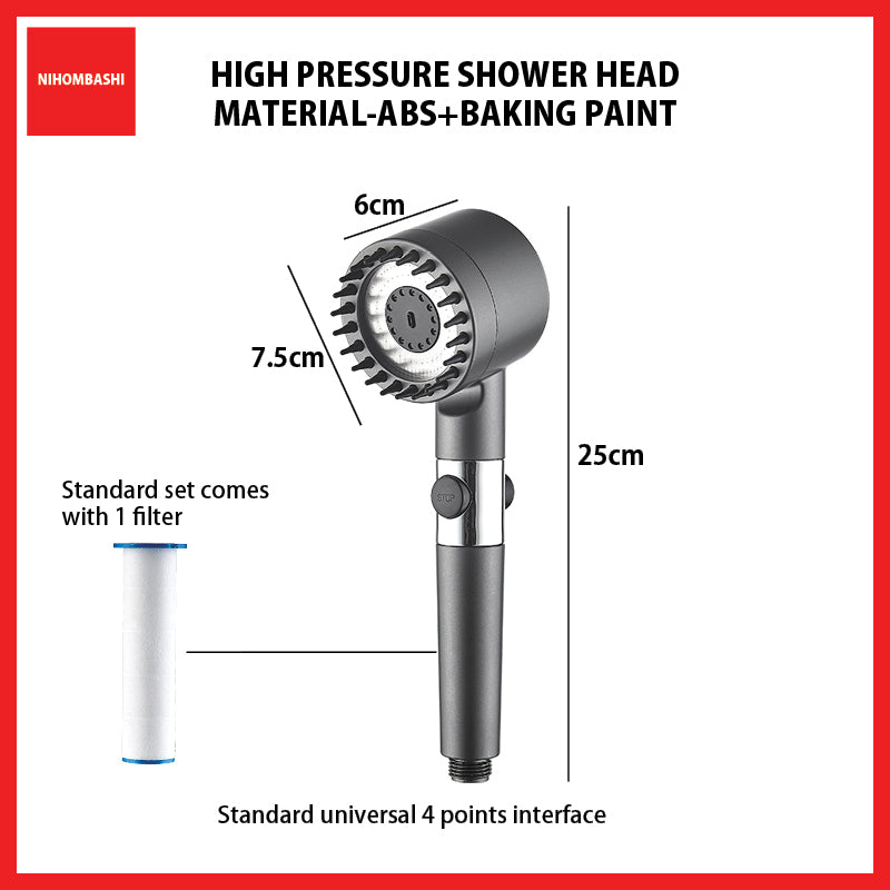 High Pressure 4 modes Shower Head