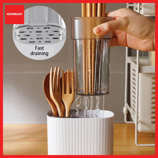 Cutlery Utensil Draining Holder