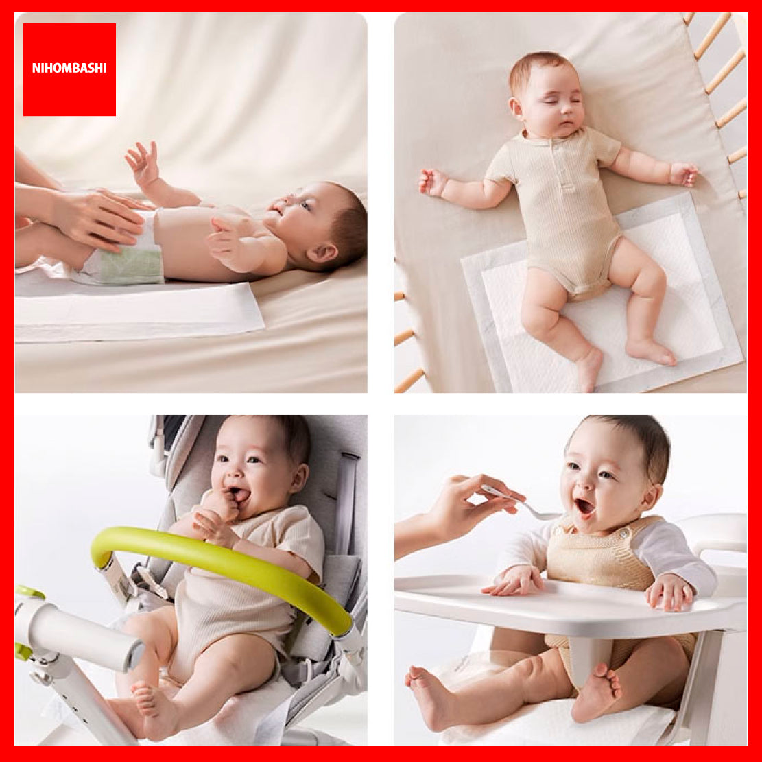 (38pcs) Disposable Baby Diaper Pad Changing Mat