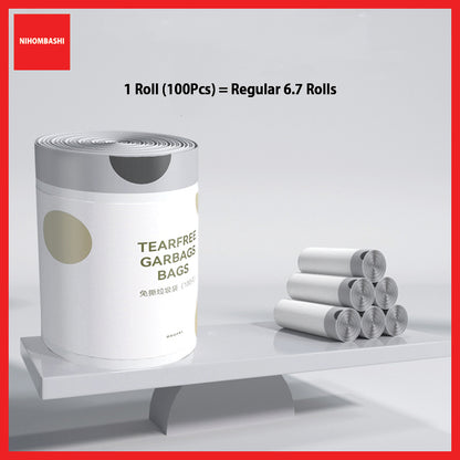 Extra Thick Large Roll Tear-Free Drawstring Garbage Bag