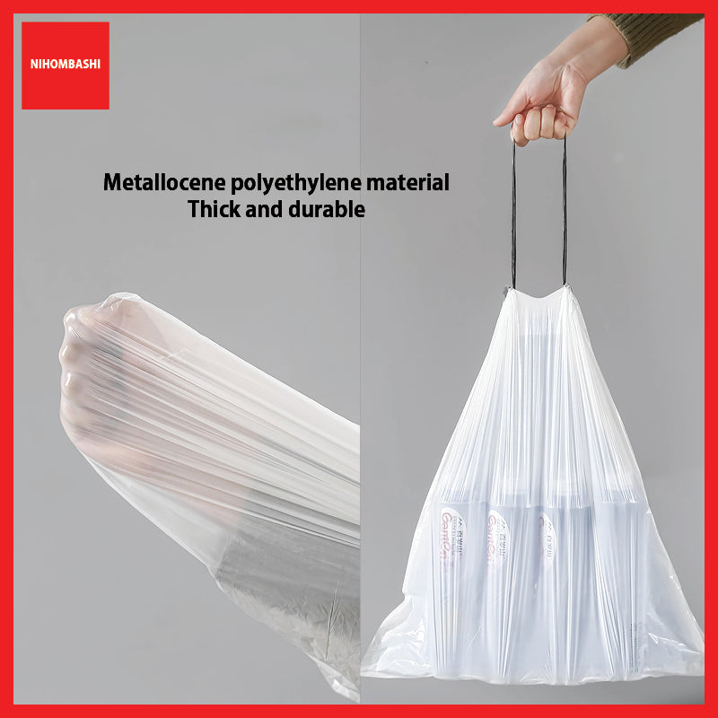Extra Thick Large Roll Tear-Free Drawstring Garbage Bag