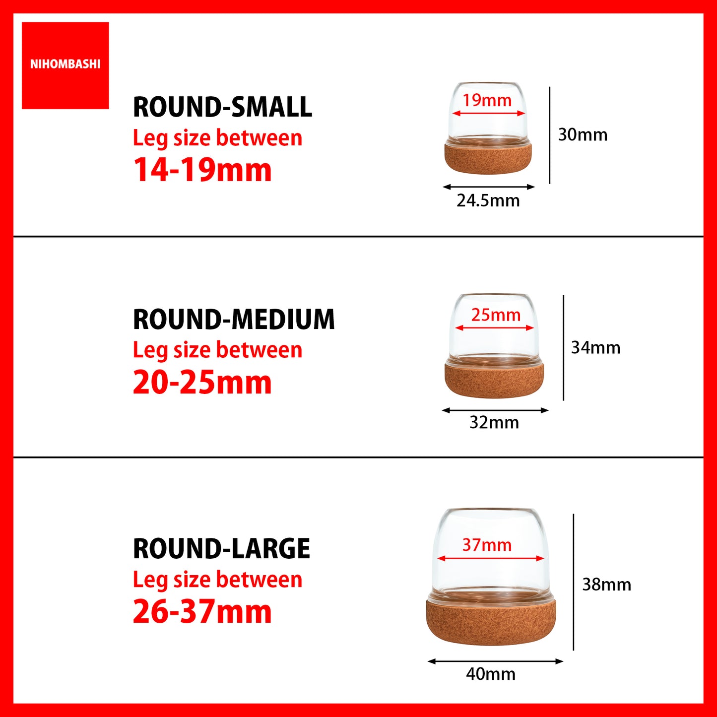 (4pcs/8pcs/16pcs) Furniture Chair Leg Floor Protectors Cover