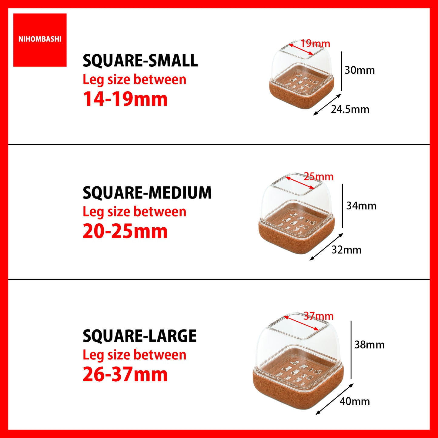 (4pcs/8pcs/16pcs) Furniture Chair Leg Floor Protectors Cover