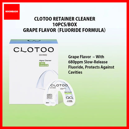 (1box/2boxes) Clotoo Braces Aligner Portable Cleaning Liquid