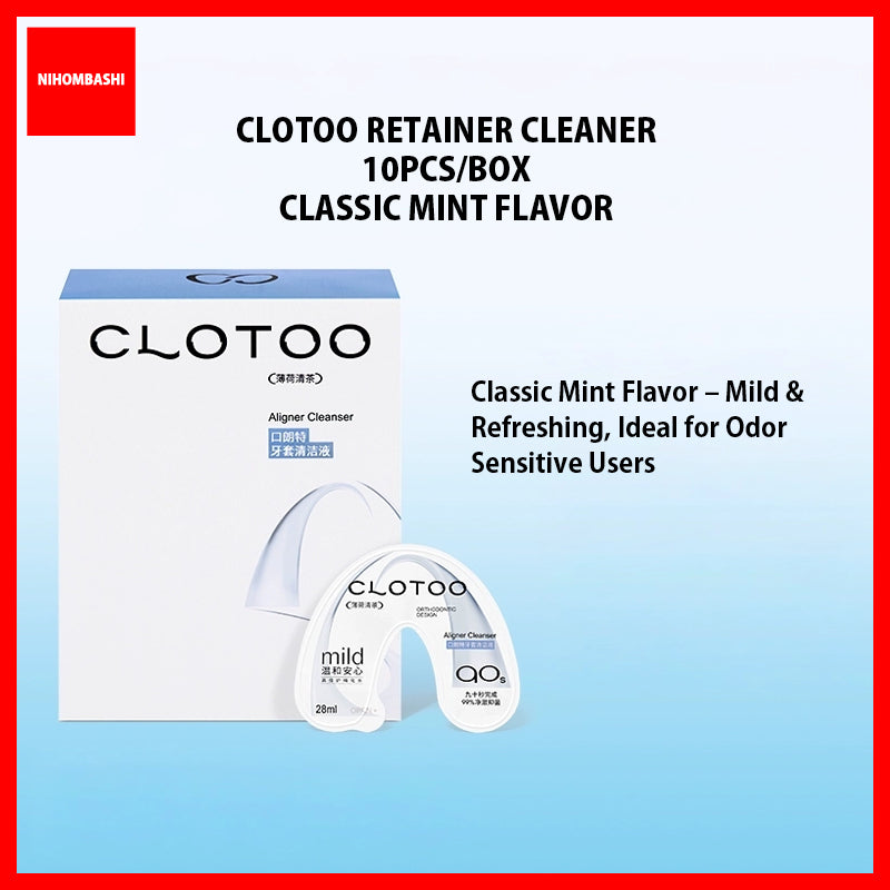 (1box/2boxes) Clotoo Braces Aligner Portable Cleaning Liquid