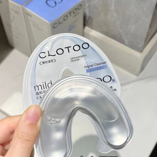 (1box/2boxes) Clotoo Braces Aligner Portable Cleaning Liquid