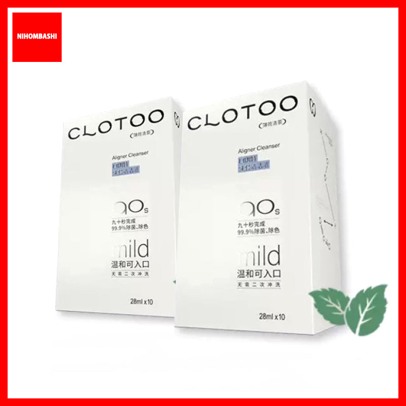 (1box/2boxes) Clotoo Braces Aligner Portable Cleaning Liquid