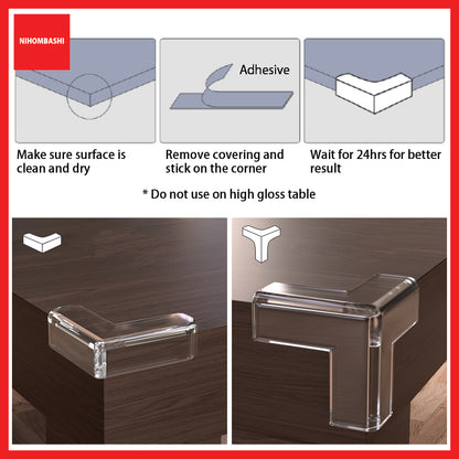 Safety Desk Table Edge Corner Guard Rubber For Baby Kids