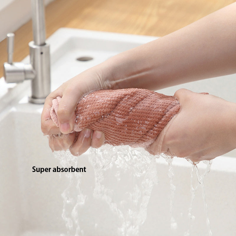 (5pcs) Kitchen Anti-grease Cleaning Towels