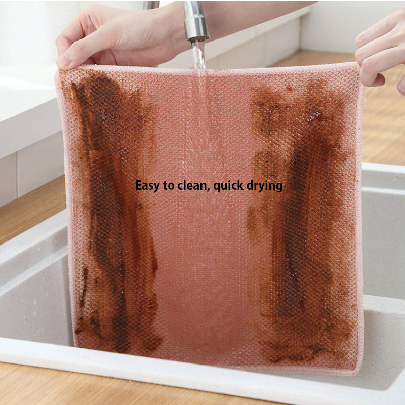 (5pcs) Kitchen Anti-grease Cleaning Towels