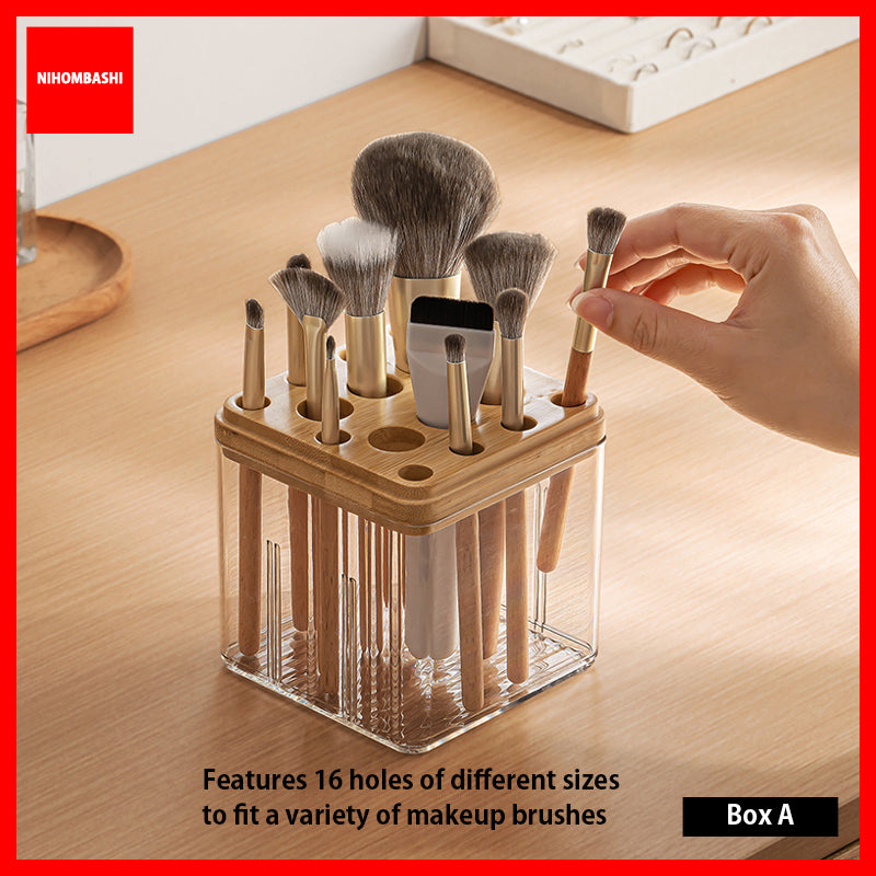 Bamboo Natural Wood Desktop Storage Box