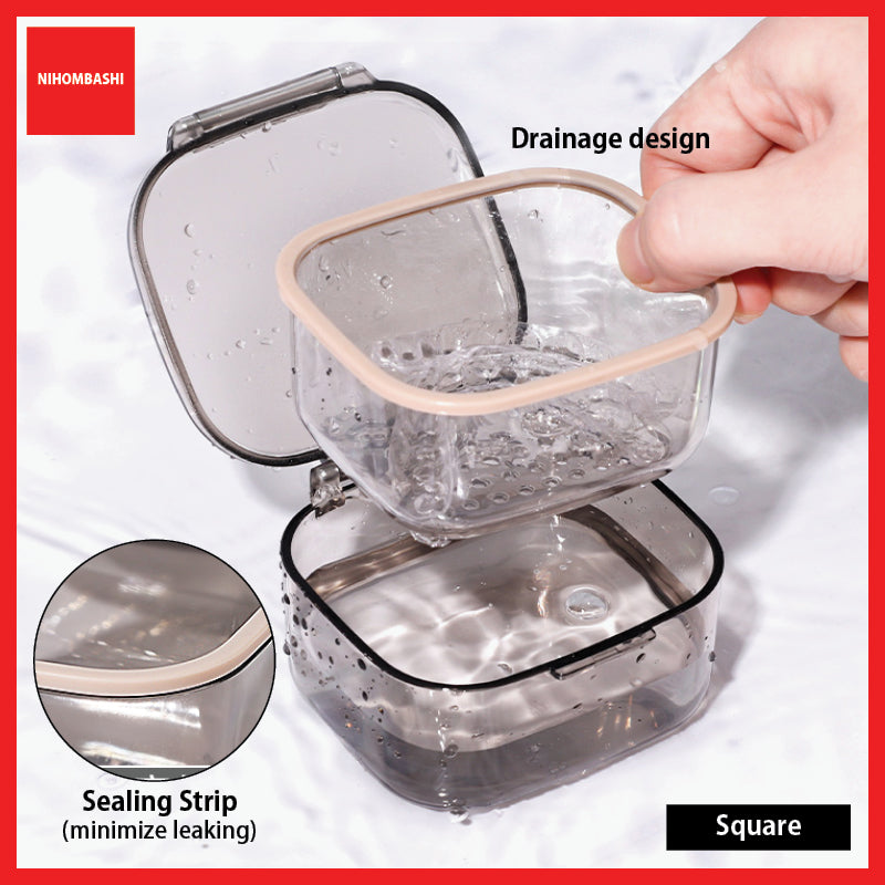 Frosted Retainer Invisible Braces Denture Storage Box Case