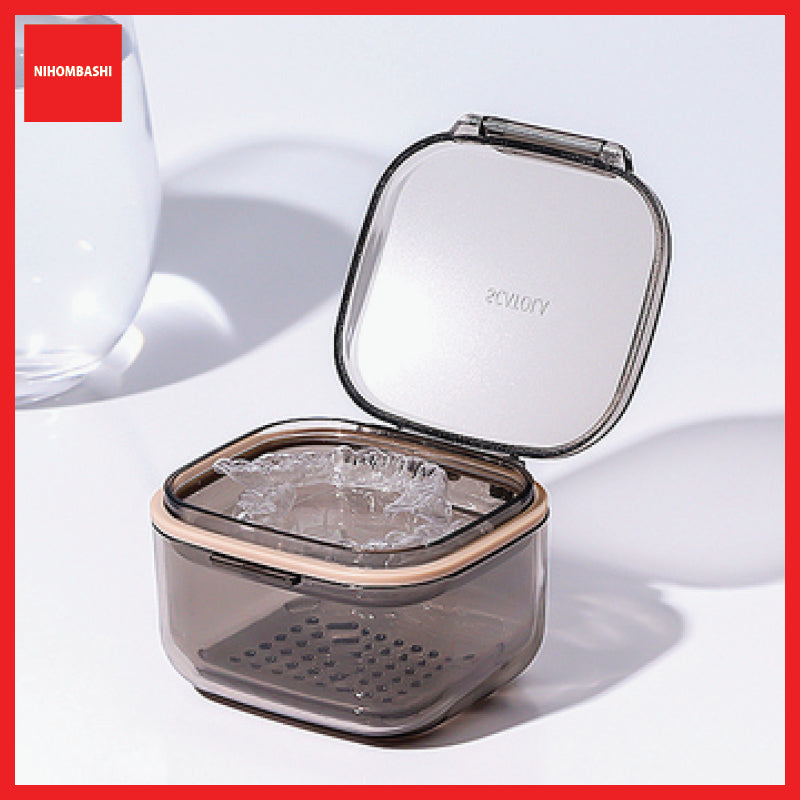 Frosted Retainer Invisible Braces Denture Storage Box Case