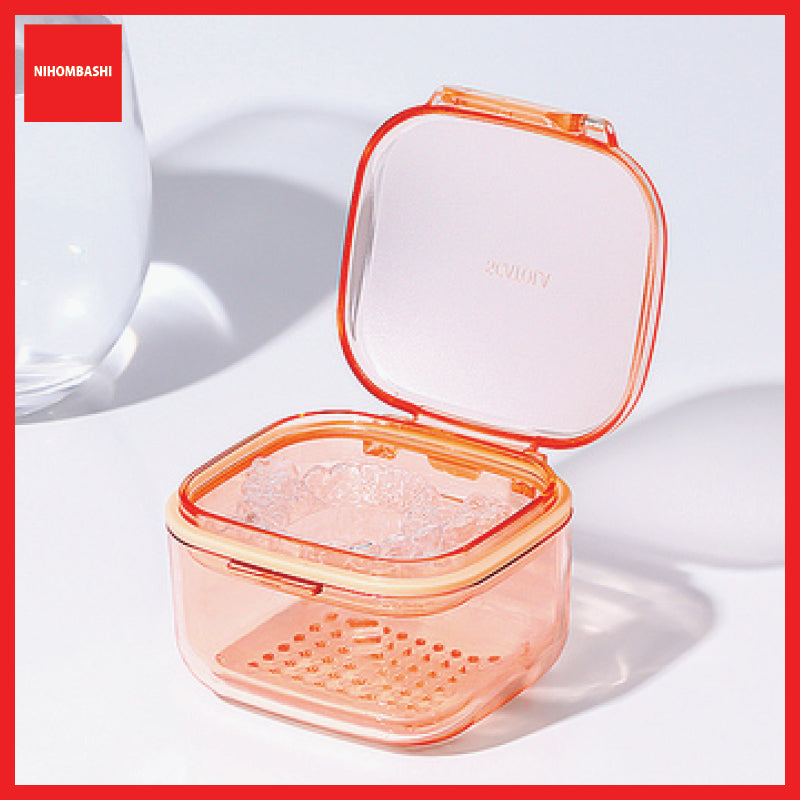 Frosted Retainer Invisible Braces Denture Storage Box Case