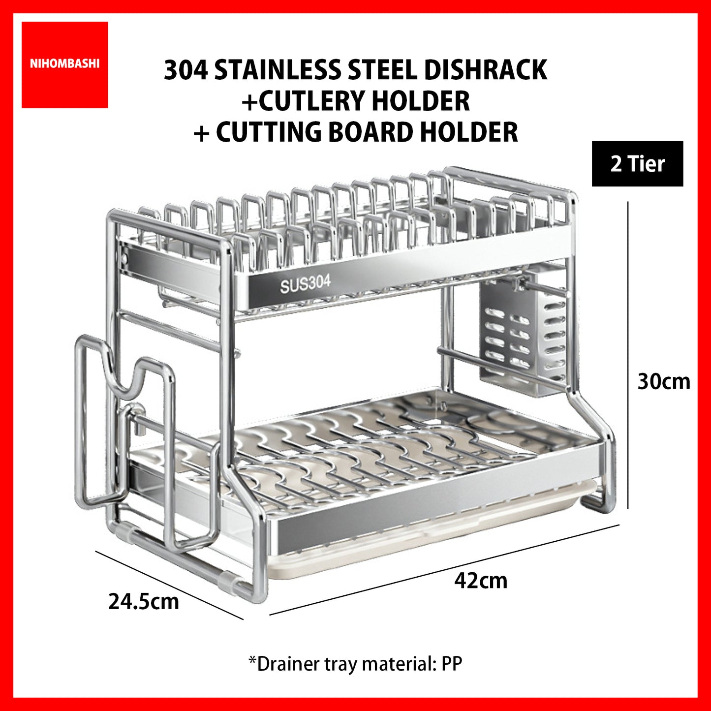 304 Stainless Steel Dishrack