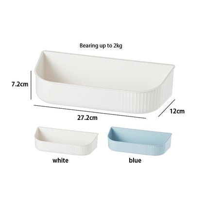 (1pc/2pcs) Bathroom Wall Rack Organizer Drainage Storage Shelf