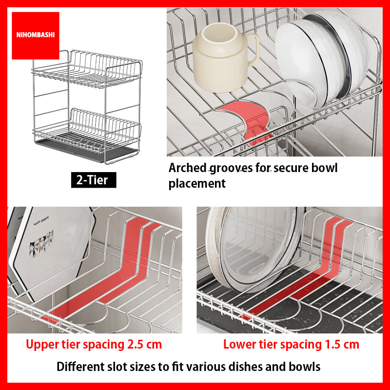 304 Stainless Steel Slim Dishrack
