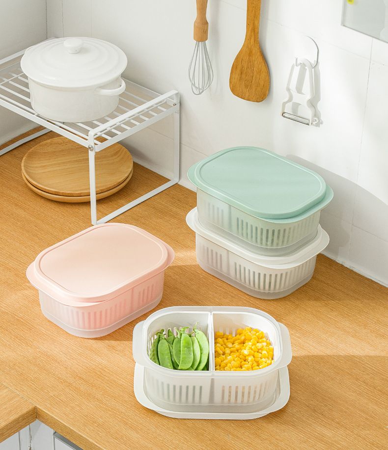 Food Container with Drainer