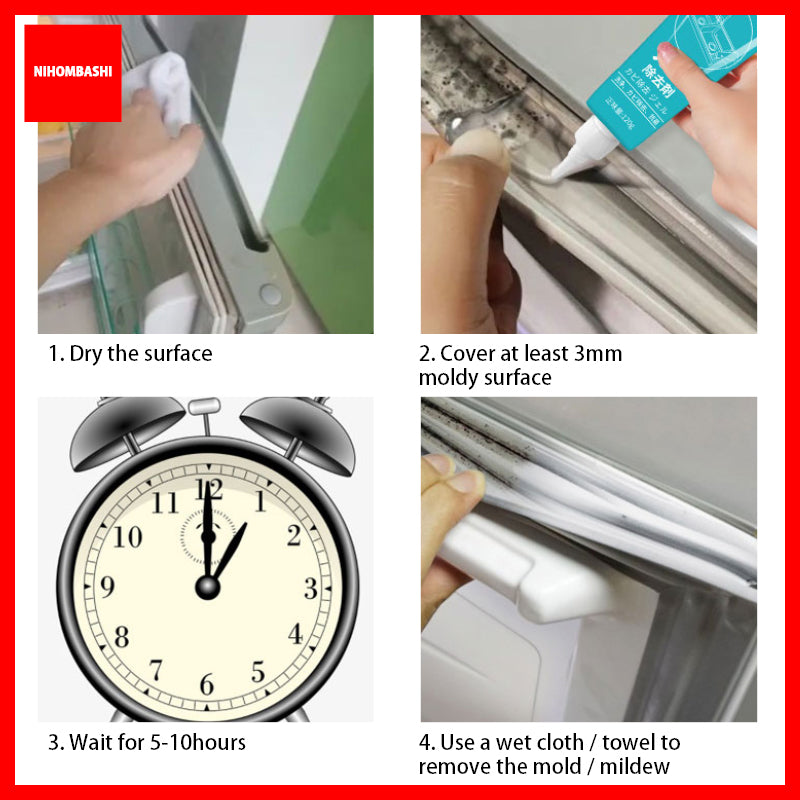 Extra Strong Mold & Mildew Removal Gel All-purpose household anti-bacterial, anti-mold and anti-mildew gel without scrub