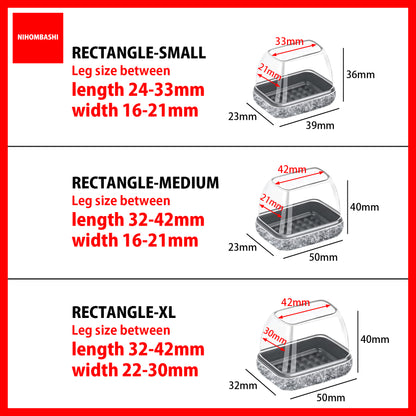 4pcs/8pcs Transparent Table Chair Leg Floor Protectors
