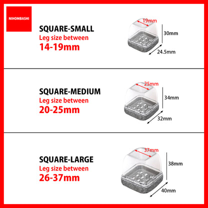 4pcs/8pcs Transparent Table Chair Leg Floor Protectors