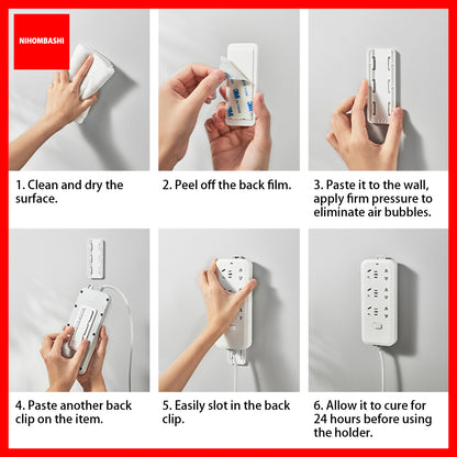 Wall Mounted Sliding Power Cable Extender Wall Holder