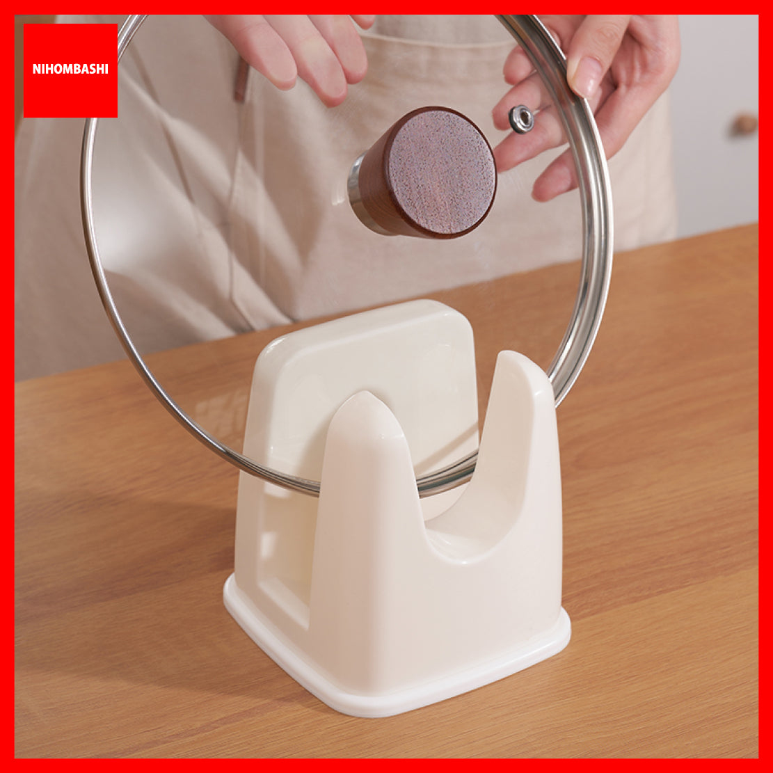 Pot cover lid holder rack