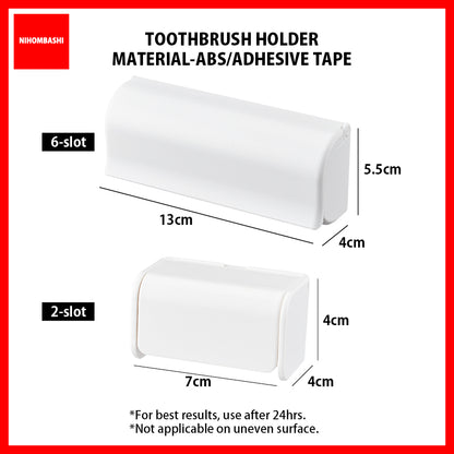 6-Slot Dustproof Toothbrush Holder