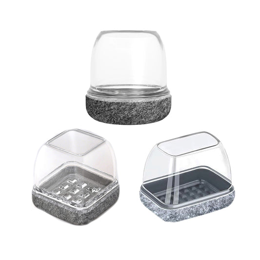 4pcs/8pcs Transparent Table Chair Leg Floor Protectors