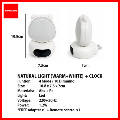 (FREE adapter) 3 mode Night LED Lamp