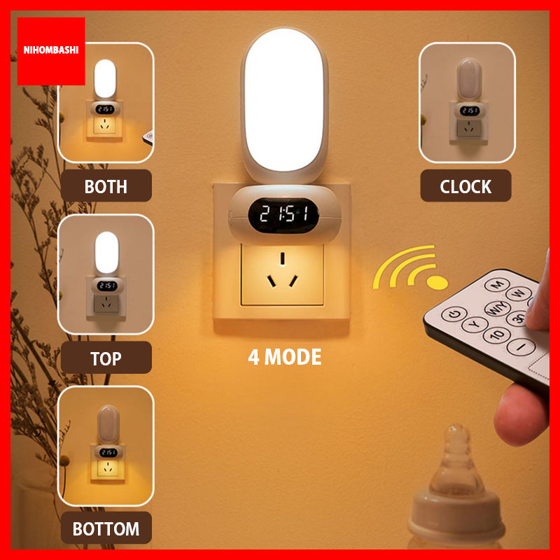 (FREE adapter) 3 mode Night LED Lamp