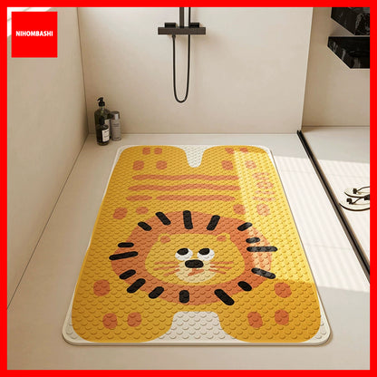 (50x80cm) Cartoon Anti Slip Bathroom Foot Mat