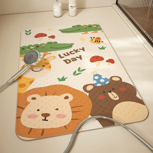 (50x80cm) Cartoon Anti Slip Bathroom Foot Mat