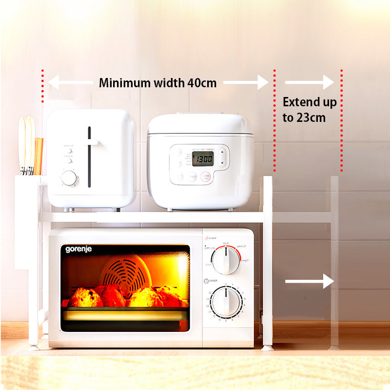 Expandable Microwave Oven Rack Stand Shelf Holder