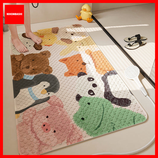 (50x80cm) Cartoon Anti Slip Bathroom Foot Mat