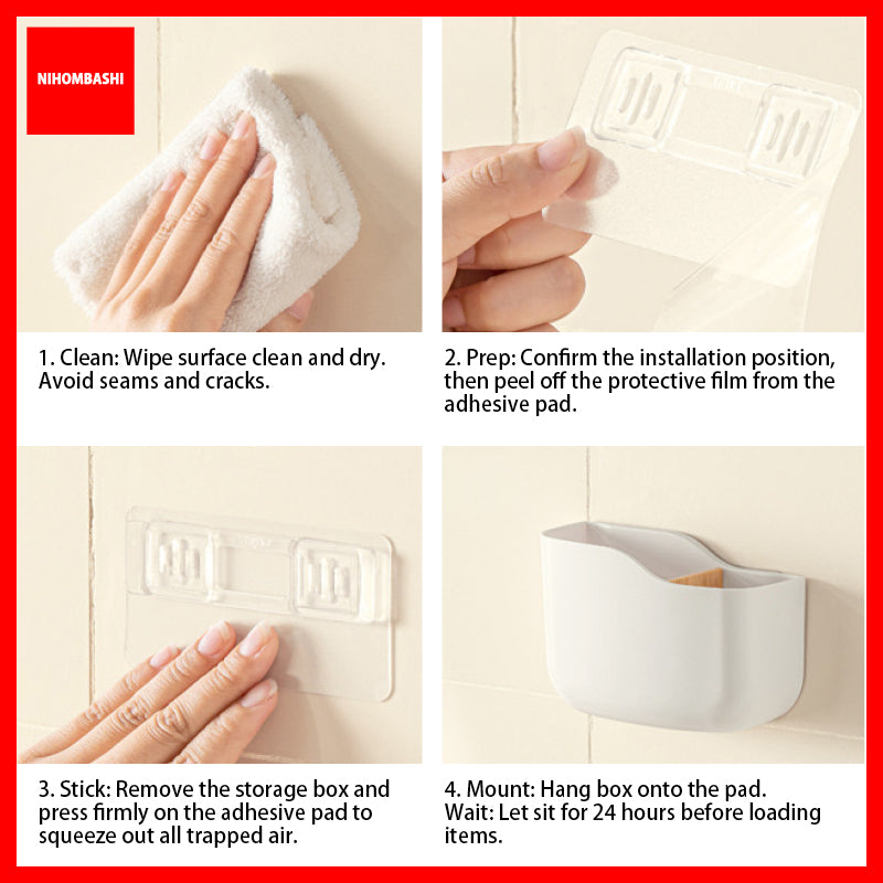 Remote Control Holder for Aircon and TV, Wall Mounted No Drill Adhesive