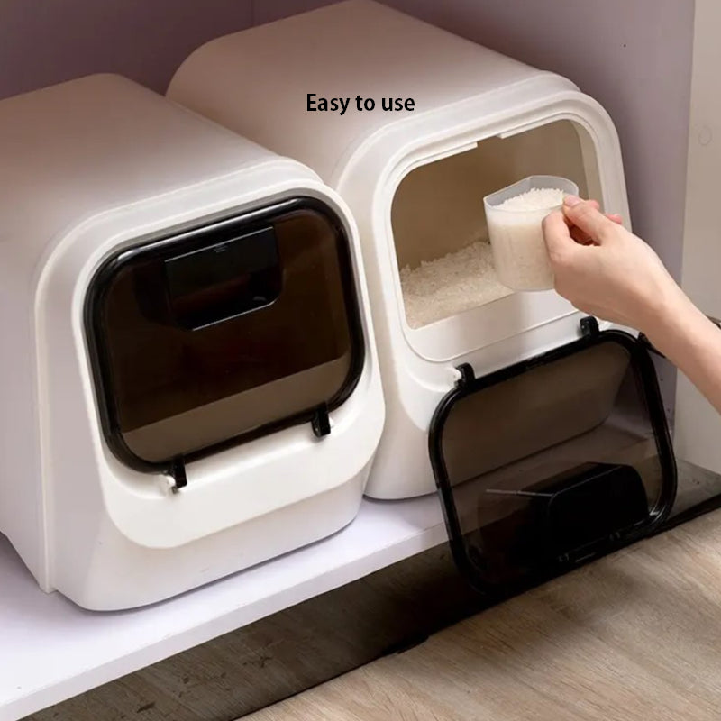 (5kg/10kg) Durable Rice Dispenser Storage Container for Kitchen Organizer