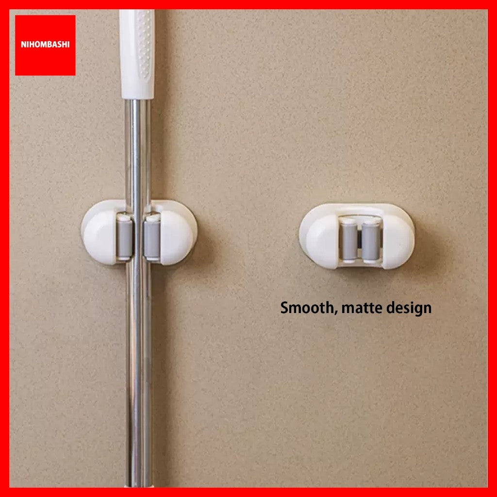 Mop Broom Holder Wall Mount Broom Gripper Holds Self Adhesive No Drilling Dustpan Hanger for For Home Garden Kitchen