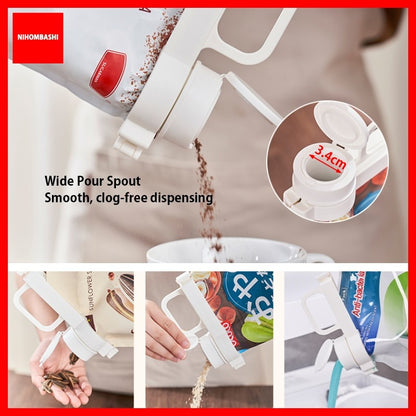 Food Bag Sealer Clip With Pour Spout