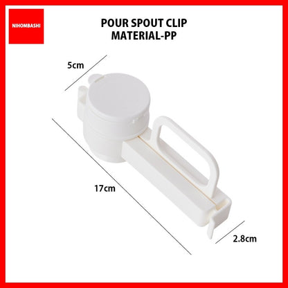 Food Bag Sealer Clip With Pour Spout