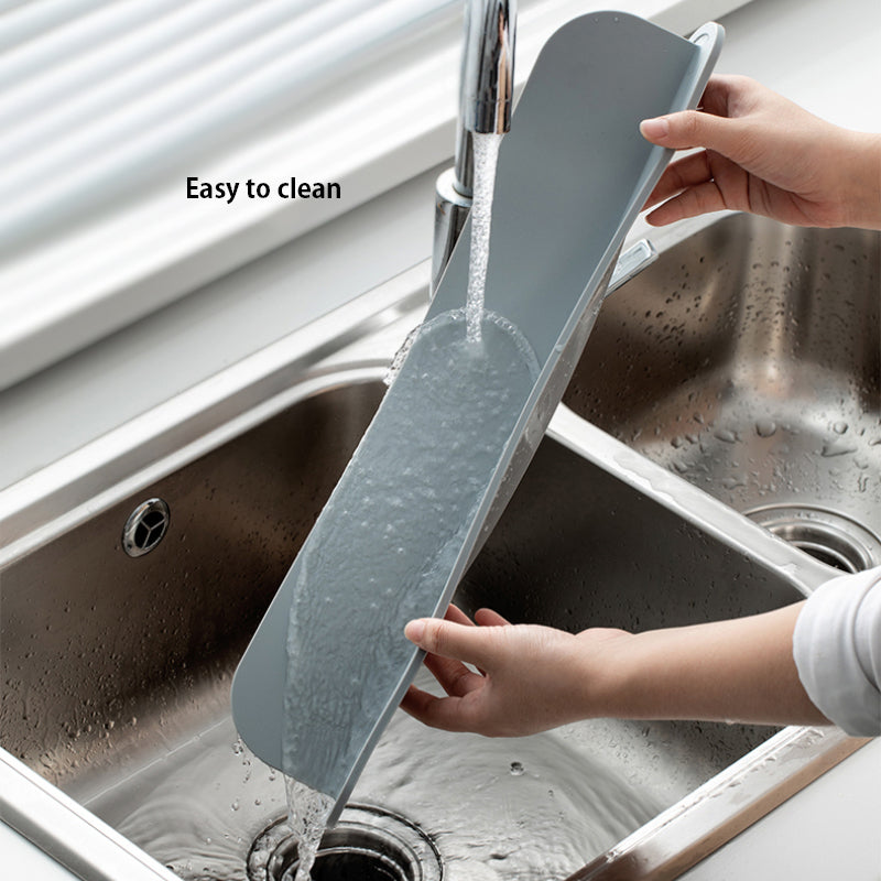 Silicone splash-proof sink baffle plate barrier