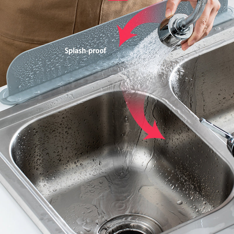 Silicone splash-proof sink baffle plate barrier