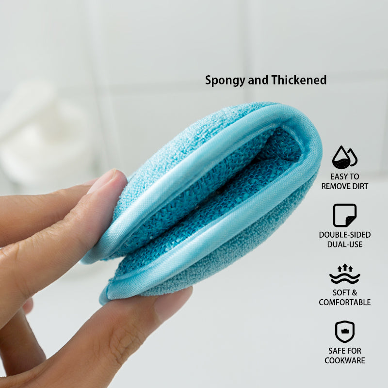 (5pcs) Magic scrub dish towel dishwashing antibacterial sponge