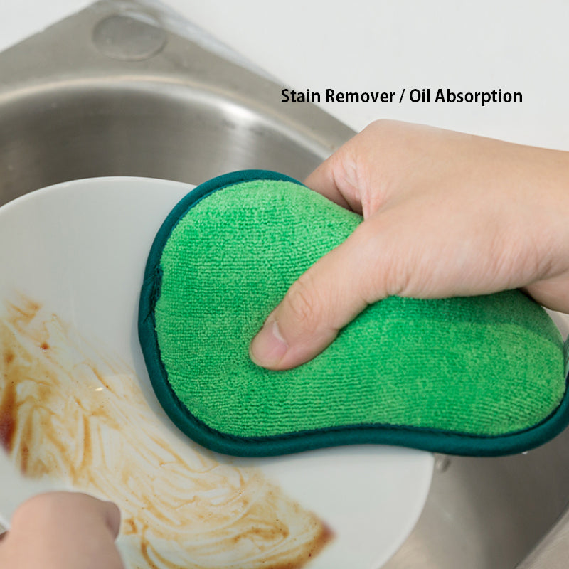 (5pcs) Magic scrub dish towel dishwashing antibacterial sponge