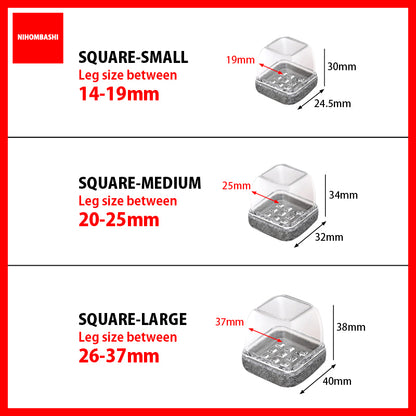 4pcs/8pcs Transparent Table Chair Leg Floor Protectors