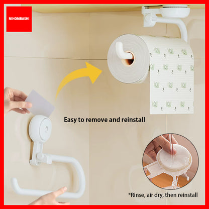 Vacuum Suction Cup Kitchen Roll Towel Holder